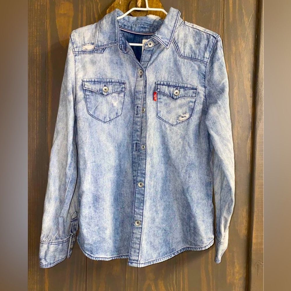 NEW LEVI GIRLS TOP SZ6/7